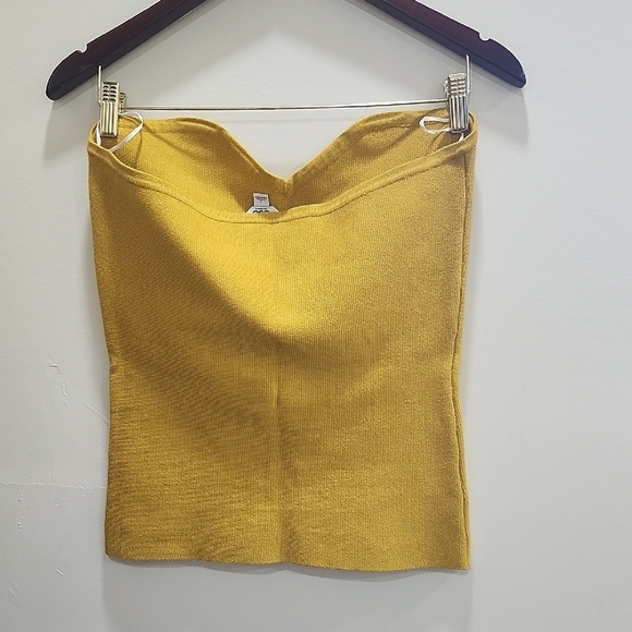 GBG Los Angeles Mustard  Crop Tops - Picture 5 of 5